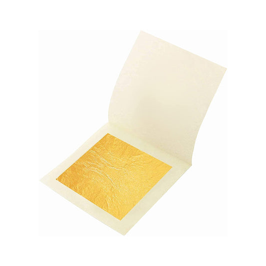 24k Gold Leaf Sheets, 4.33 x 4.33 cm, Pack of 30 Edible Gold Leaf Sheets for Cakes, Desserts, Chocolate, Art and Craft, Face Masks and Nail Art