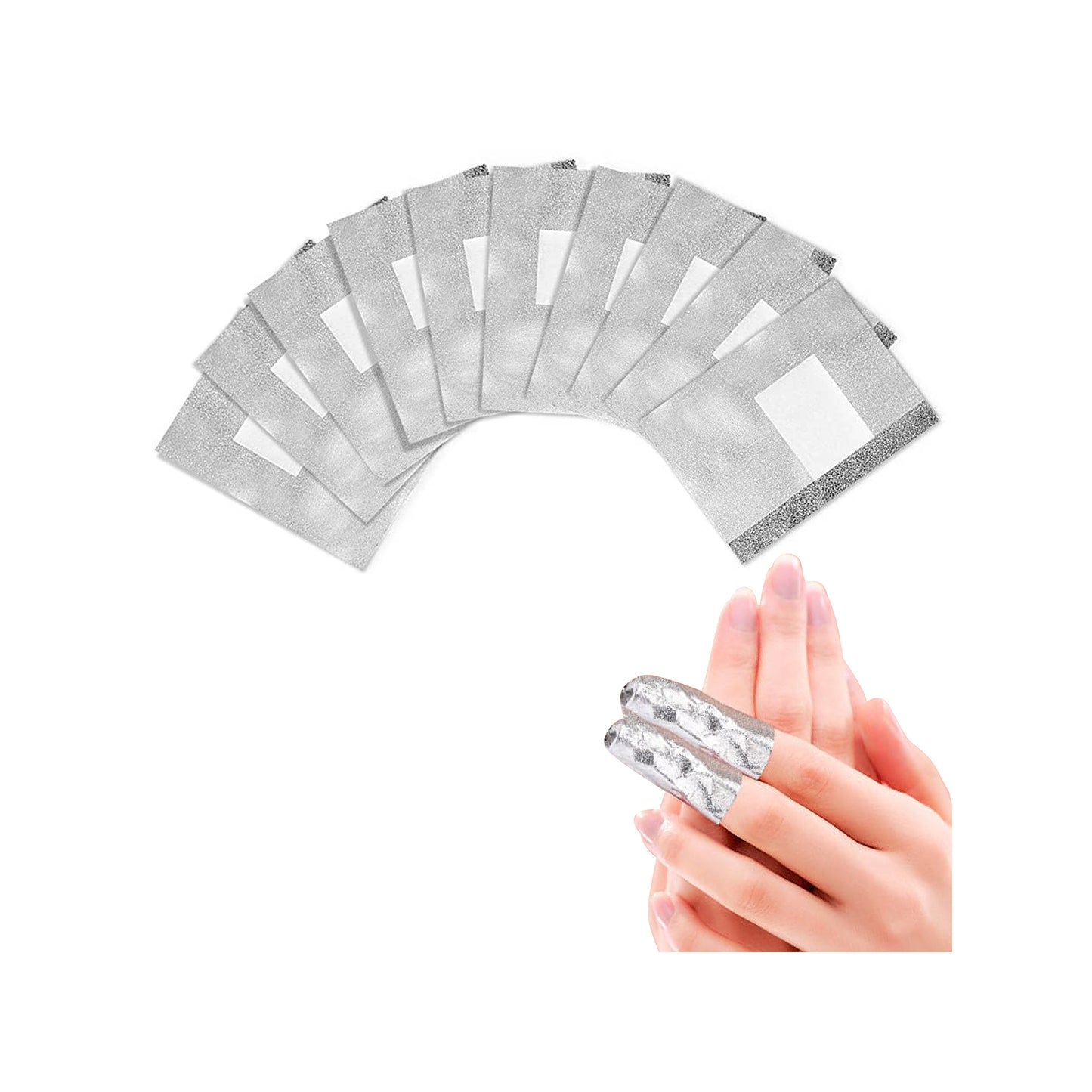500 Pcs Nail Foil Wrap with Pre Attached Lint Free Cotton Pad to Remove the Gel Nail Polish Easily and Effectively at Home